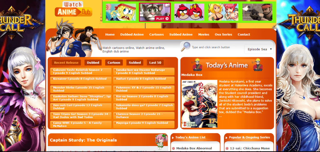 free anime cartoons online